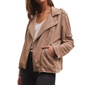 Z supply knit moto jacket size XS